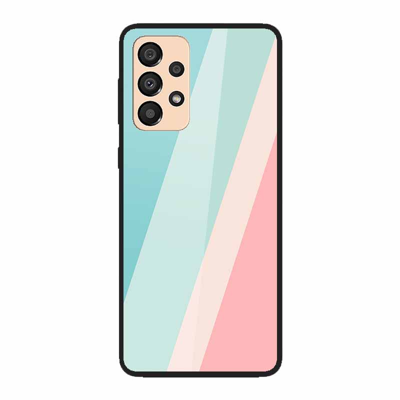 Case for Samsung A33 5G Cover Fashion Tempered Glass Phone Covers for Samsung Galaxy A33 A53 A73 5G Case Bumper A 33 Protective