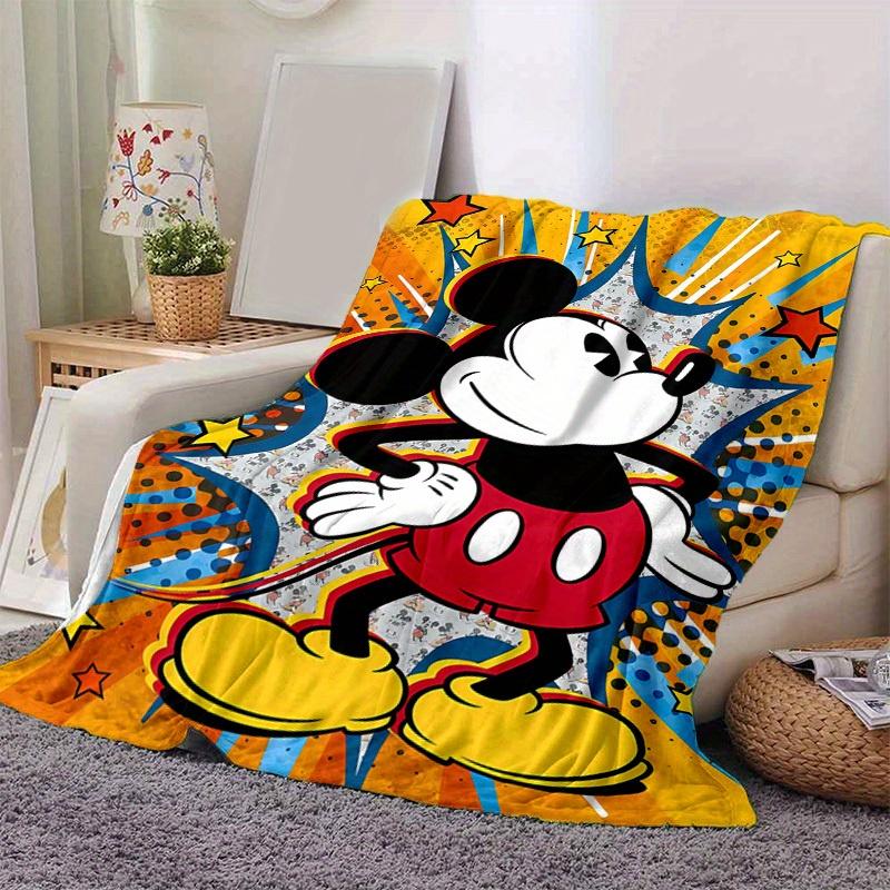 

1 шт., Плед Disney Микки Маус в стиле Поп-арт, Декор для дома, Диван, Улица, Подарок на любой случай, Спальня, Гостиная, Путешествия 80cmx120cm