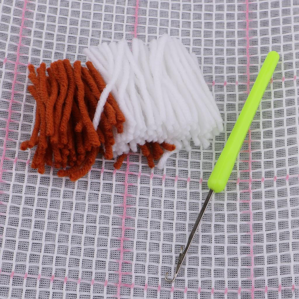 Tier-Teppich-Set für Anfänger Stickerei 50x30cm