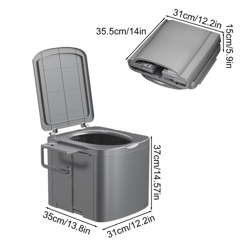 Portable Toilet For Camping Foldable Portable Toilet With Ergonomic Handle Heavy Duty Compact Training Seat For Kids Adults Car