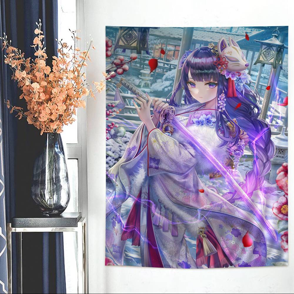 Genshin Impact Beelzebul Hippie Wall Hanging Tapestries For Living Room Home Dorm Decor Art Home Decor
