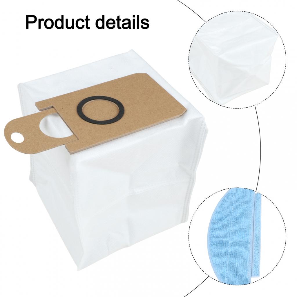 Dust Bags Kit Mop Cloths Kit Robot Vacuum Accessories