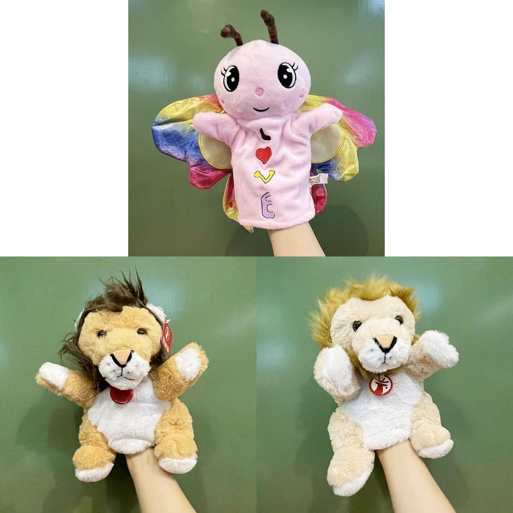 Open Crow Mouth Hand Doll Jungle Animal Children Storytelling Gloves Soothing