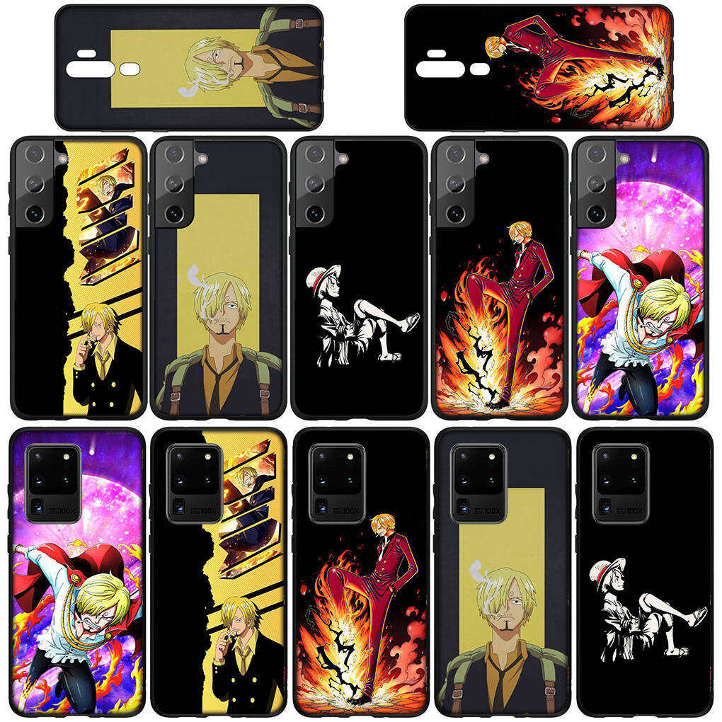 Phone Case for Samsung Galaxy S25 S23 S24 Ultra FE Plus A05 A06 A15 A16 A36 A37 A35 A54 A55 A56 A57 A25 A26 A53 A17 Anime Luffy One Pieces Sanji Cover