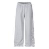 Herren Streetwear Weiter Beinsweatpants Mit Strassverzierung Lockerer Schnitt Roher Saum Gerader Schnitt Lässige Hose