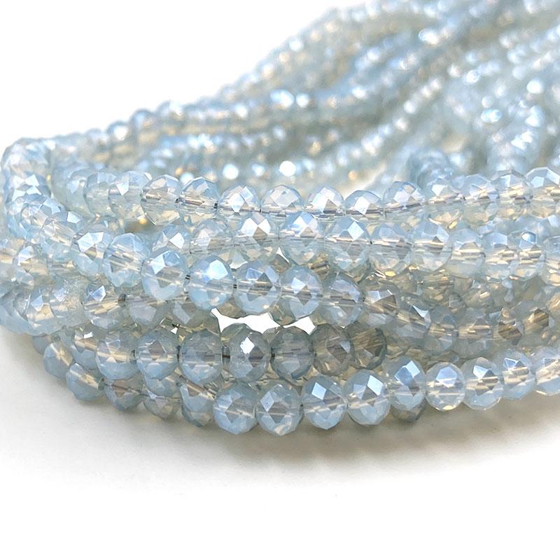 2/3/4/6/8mm Faceted Crystal Beads Bulk Pack - Glass Beads for DIY Bracelets Hairpin Loose Spacer Beads for Jewelry Making
