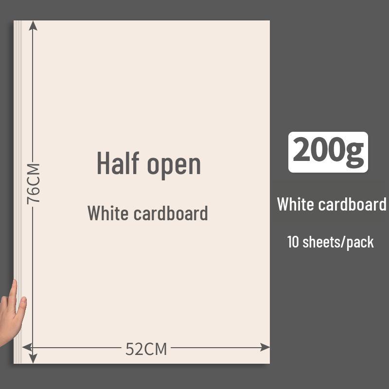 Thick White Cardstock Sheets for Drawing & Crafts - A3, A4, 2k, 4k, 8k Sizes