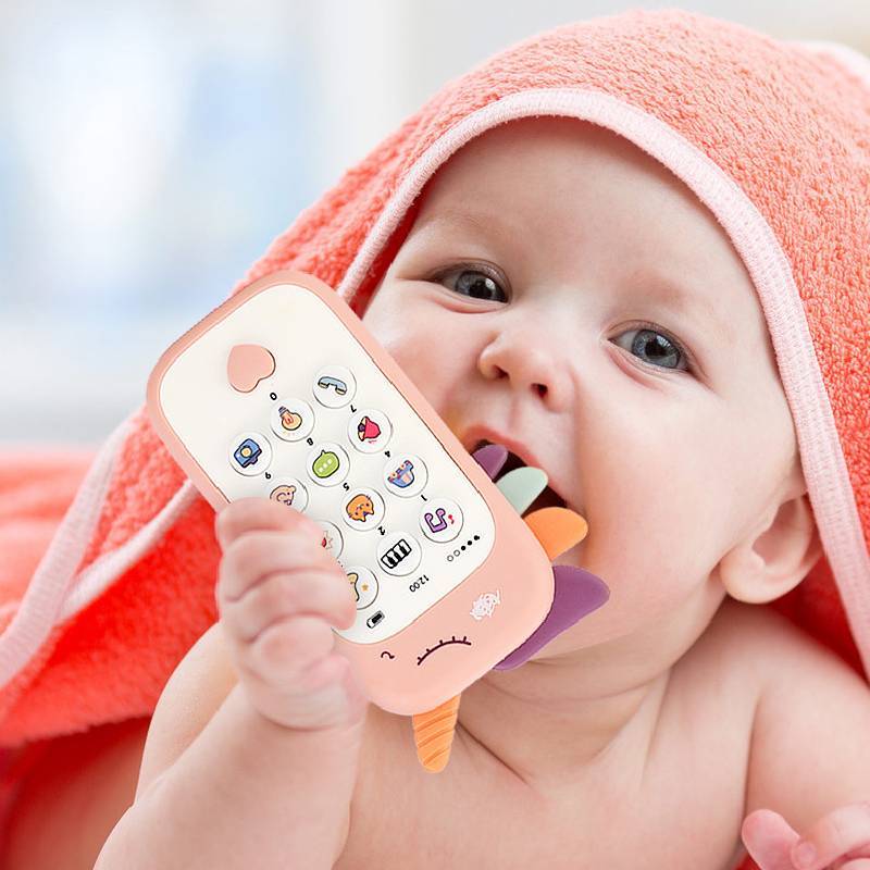 Baby Mobile Phone Toy With Abs Material And Interactive Music For Early Education And Parent Child Play