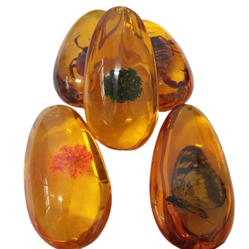 1Pc Insects Amber Gemstone Scorpion Natural Mineral Home Decor Insects Amber Gemstone Diy Hand Crafts Gift