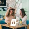 6/12pcs A6 Acrylic Sign Holders Table Stands Golden Frame Advertising Stand Showcasing Wedding Table Numbers Menu Counter Stands