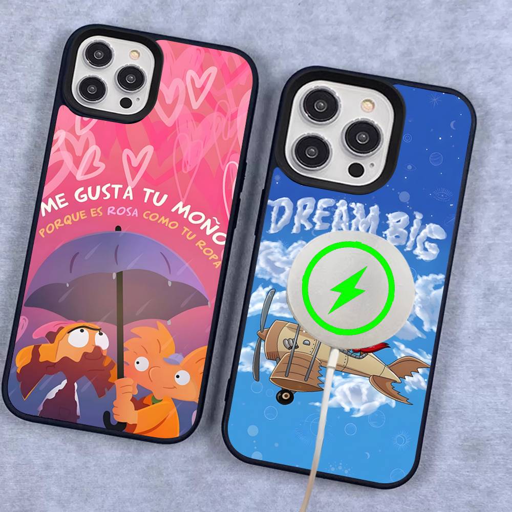Geometric Bauhaus Art Magnetic Wireless Phone Case For IPhone 17 16 15 14 13 12 11 Pro Max For Magsafe Cover