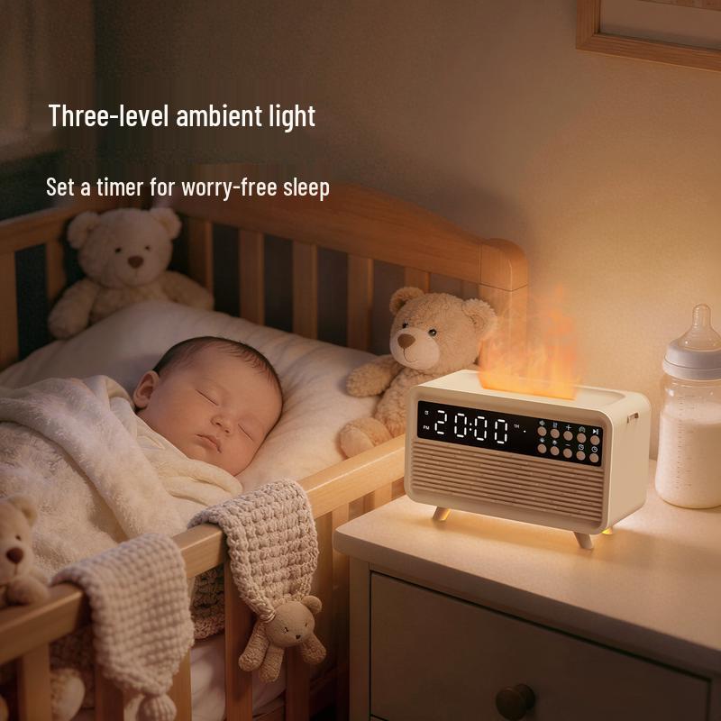 Bedside Flame Humidifier White Noise Bluetooth Speaker (CN version)