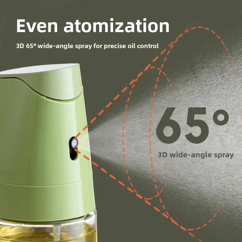 300/500ml Glass Oil Vinegar Bottle, Two-Way Spray Design, Kitchen Home Non-Drip Storage Seasoning Bottle