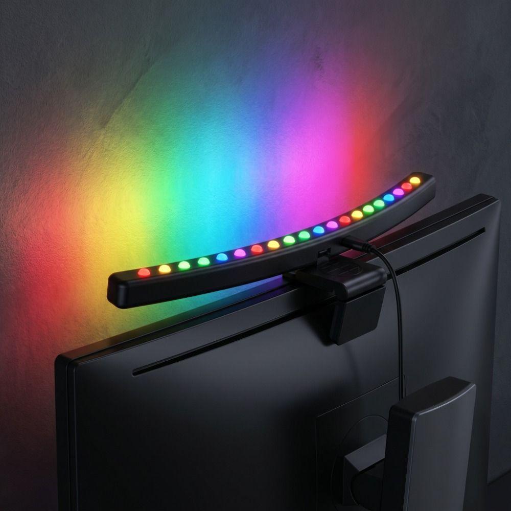 RGB Atmosphere Screen Hanging Lamp Dimming Function Gaming Monitor Lights Work Desk