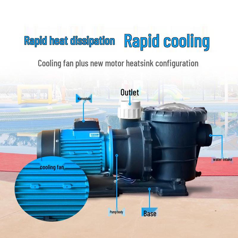 Self-Priming Water Pump for Pools, Fish Ponds, and Hot Springs - Efficient Filtration and Circulation