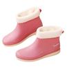 Rain shoes women's fashion wear rain boots short tube women's water shoes non-slip waterproof kitchen integrated rubber shoes overshoes