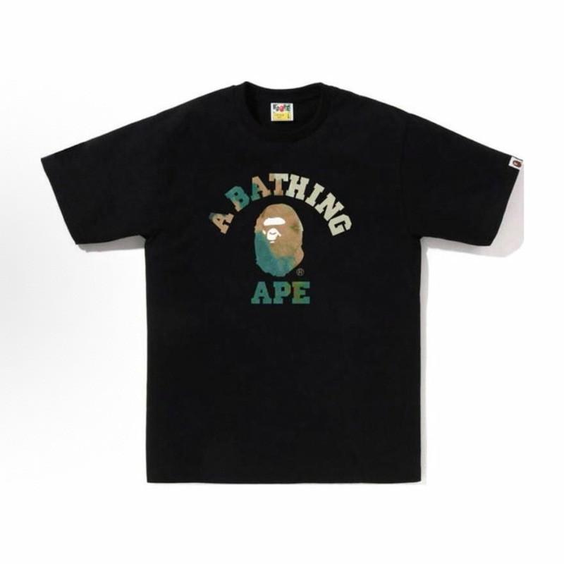 Heavyweight 260g Cotton Graphic Tee Men - Oversized Streetwear T-Shirt With Cartoon Ape Head Print Casual Wear