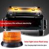 Solar Power Traffic Strobe Warning Light Emergency Magnetic Car Roof LED Beacon Light Flashing Warning For Car Lorry Truck