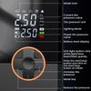 Portable Air Compressor 130 PSI Tire Inflator with LED Smart Air Compressor for Car Bike Auto Truck Road Outdoor Balloon Ball