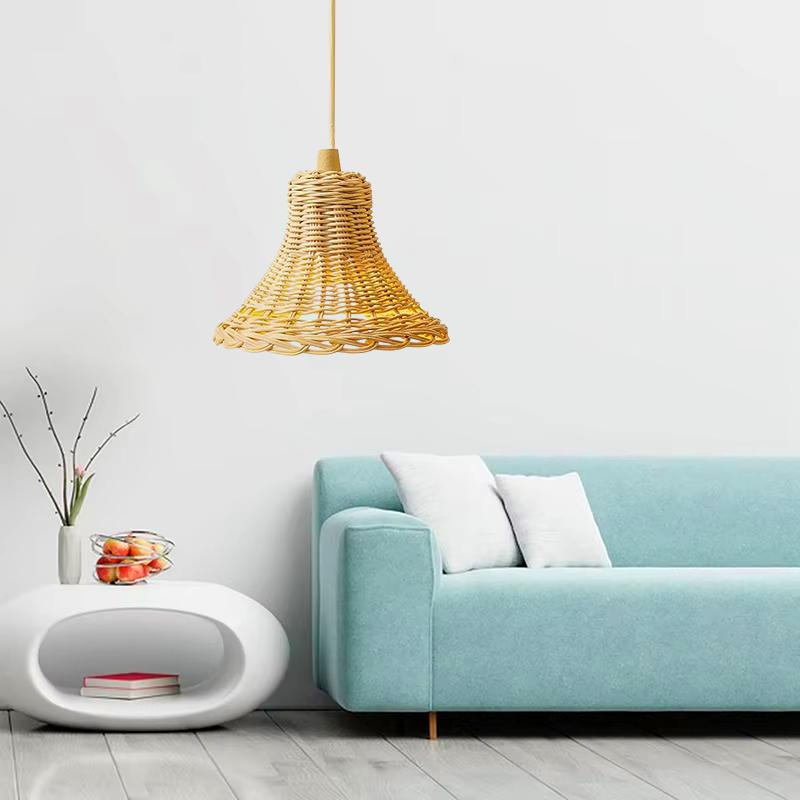 Handmade Lampshade Hand Woven Lamp-chimney Ornament Light Cover Bar Lighting Living Room Gift Creative Home Decor