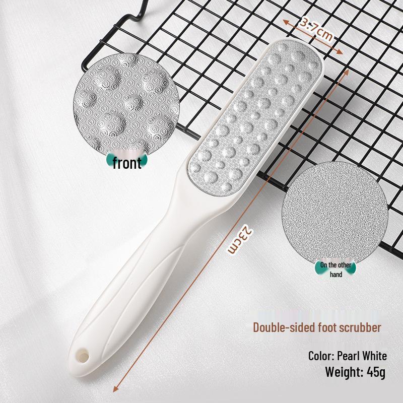Double-Sided Stainless Steel Foot File for Pedicure - Removes Dead Skin and Calluses, Polishes, and Smooths Heels and Soles.