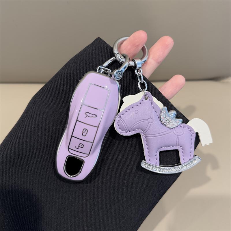 TPU car remote key cover protective case For Porsche 911 9YA 970 718 981 911 Panamera Spyder Carrera Macan Boxster Cayenne