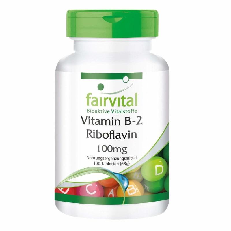 

Fairvital Vitamin B-2 Riboflavin 100 mg, 100 Tablets