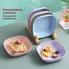 10Pcs Set Reusable Fruit & Dessert Plates - Washable, Multifunctional Snack Dishes With Built-In Base For Bones & Candy