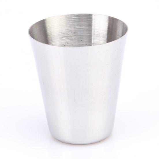 4Pcs Mini Liquor 70ml Drink Stainless Steel Cups with Holder Travel Barware