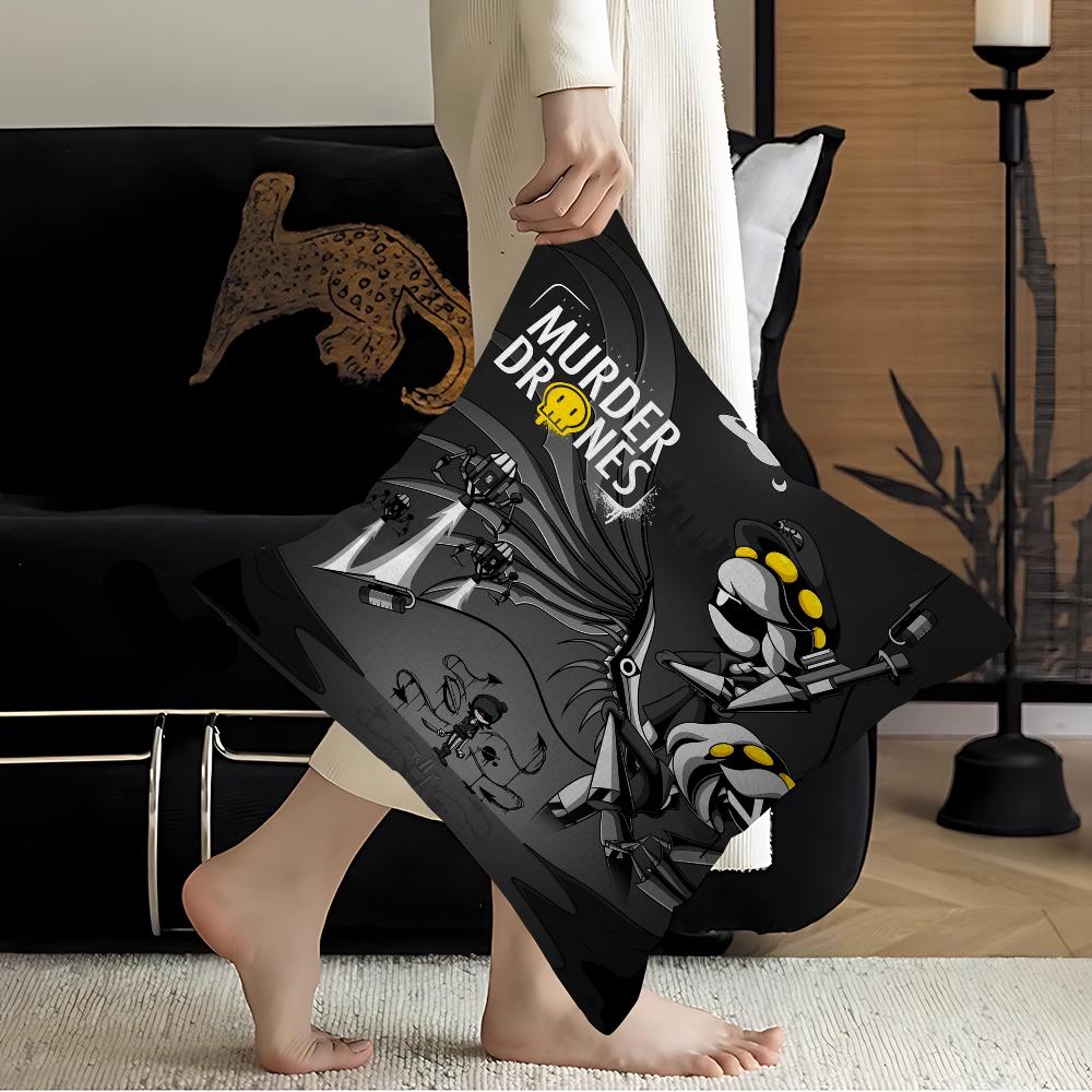 M-Murder Drones Cushion Cover Decorative Pillow Sofa Home Decor Case Pillow Cases