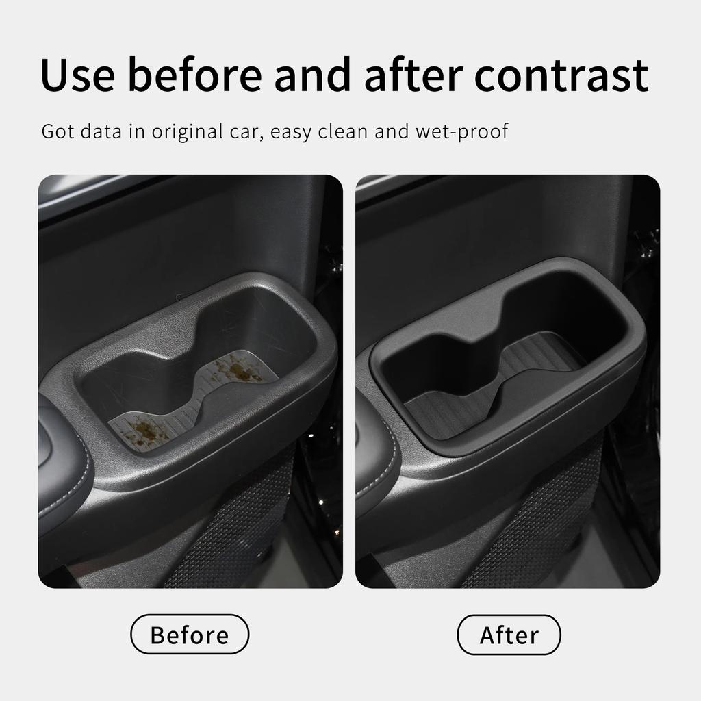 for Hyundai Santa Fe 2025 2025 6/7 Seats Car Water Cup Holder The Second Row Drinks Cup Holder Storage Box Accessories 2pcs