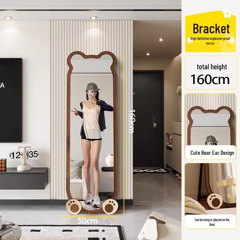 

Little Bear Vintage-Style Solid Wood Full-Length Floor & Wall Mirror