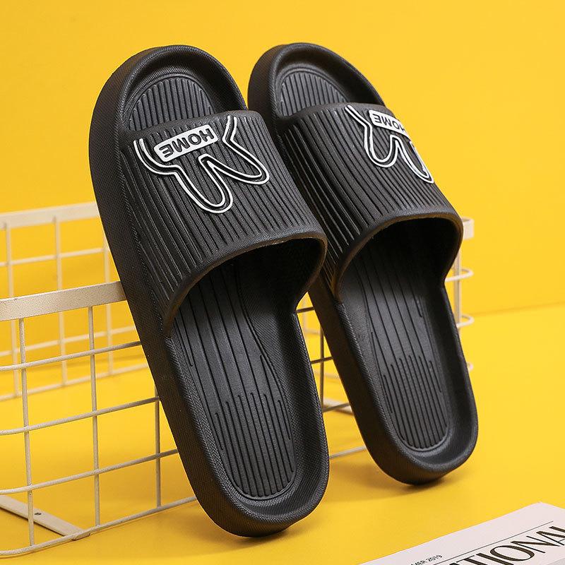 

Летние тапочки, сандалии, пляжные шлепанцы, шлепанцы, обувь для ванной на толстой подошве, обувь из ЭВА, обувь унисекс 44-45 чёрный