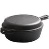 Wutuo 10-inch Cast Iron Dual-Use Frying Pan with Lid