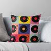 Vinyl Record Pop Collage Throw Cushions & Pillows Without Core