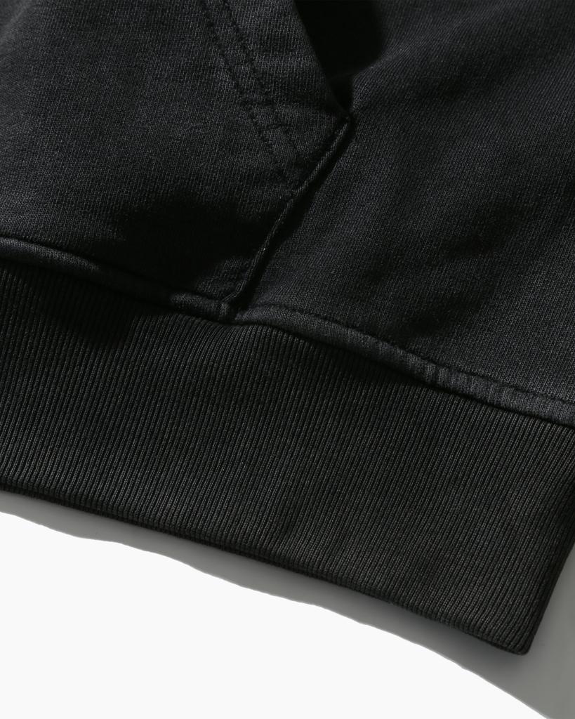 Dimitri Black [Crop Top] Asi Four Seasons Essentials Zip-Up Hoodie_Pigment Charcoal