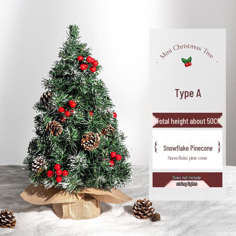 Mini Christmas Tree Ornament: Desktop Decoration & Holiday Photo Prop 2024