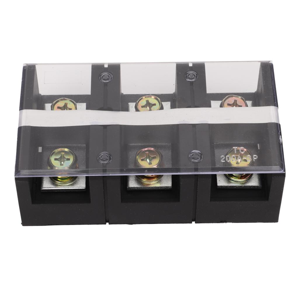 Terminal Strip Dual Row High Current Screw Terminal Block with PC Cover for Lighting Power