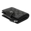 Coach Corner Zip Classic Fashion Monogram Corner Zip PVC Wristlet Clutch Mahjong Wallet Women Clutch Charcoal C0082-SVDK6