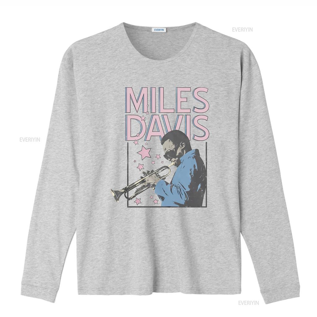 Vintage Retro Miles Davis Jazz Trumpet Musician Print Casual T Shirt vintage Washed Breathable Comfortable streetwear Stretched