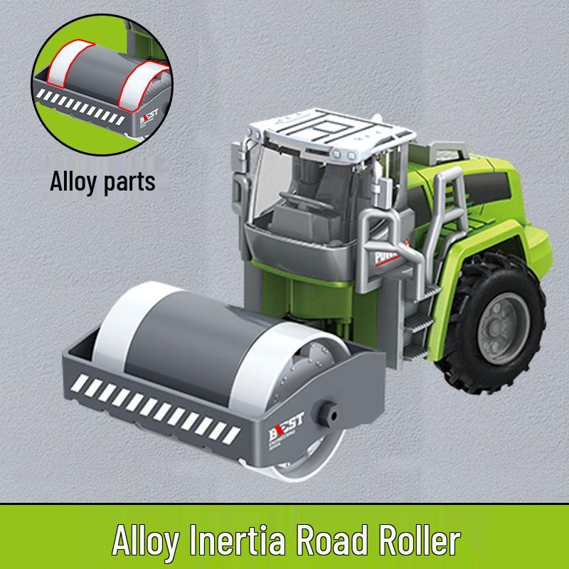 Children's Alloy Construction Vehicle Set - Dump Truck, Mixer, Tanker, Bulldozer, Crane, Excavator