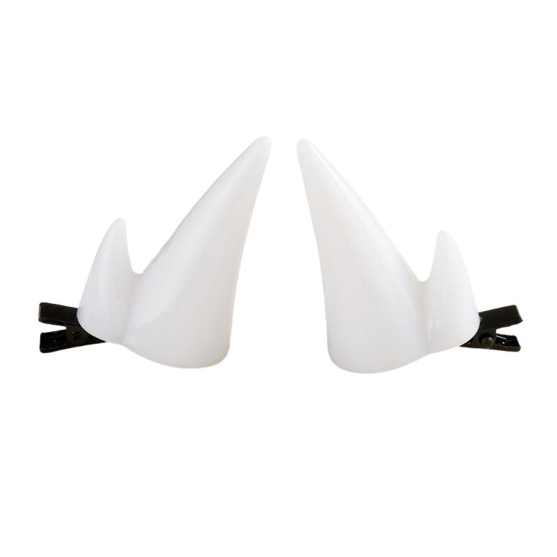 Заколка для волос в виде дьявольских рожек, аксессуар для головы с нескользящей конструкцией и надежной фиксацией, удобная заколка для аниме-мероприятий и Хэллоуин-вечеринок