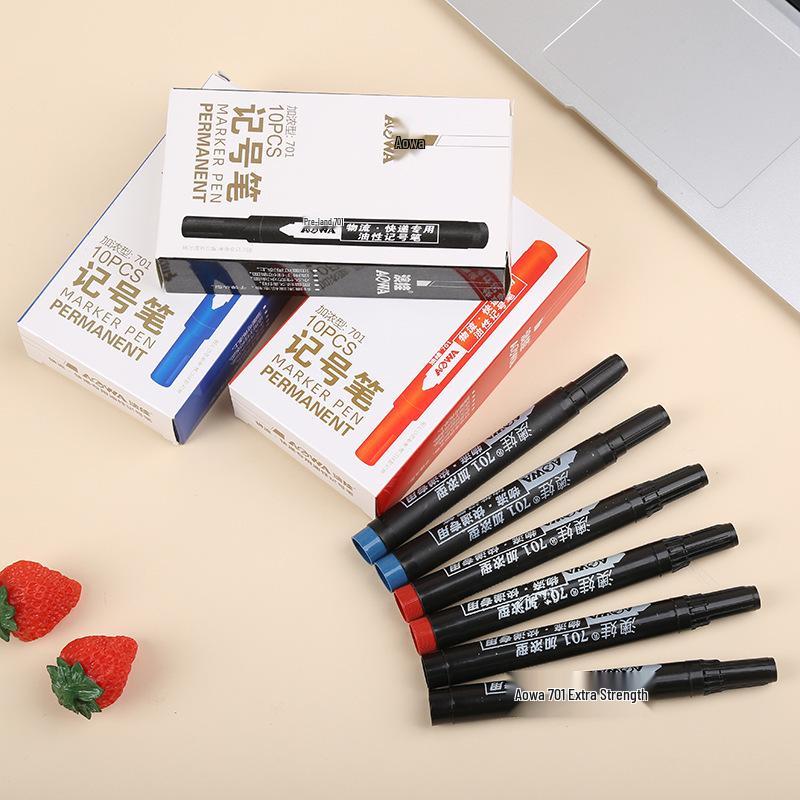701 Extra Bold Non-Fading Oil-Based Broad Tip Marker - Non-Erasable, Large Capacity Pen
