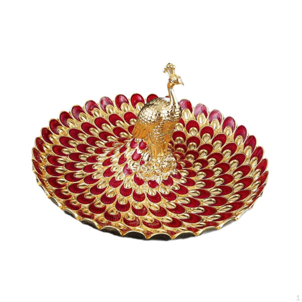 Cosmetic Tray for Vanity Storage And Serving Fruit Dish Dresser Desk
