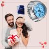 Jewelrywe Stainless Steel Analog Quartz Watch Ring Waterproof Free Size Business Casual Fashion Accessory
