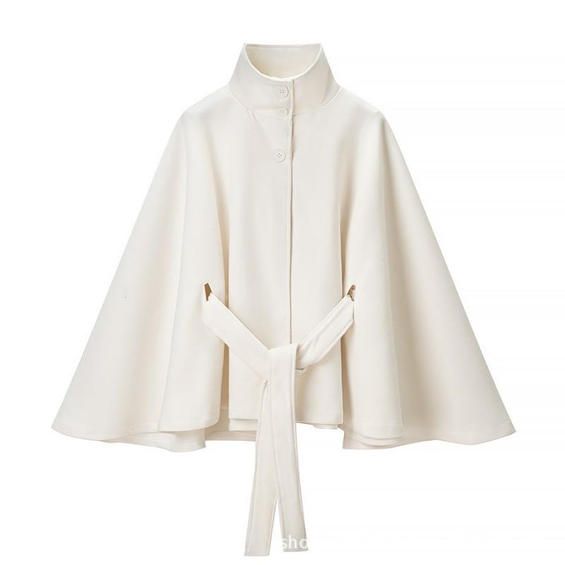 Womens Oversized Wool Blend Cape Coat