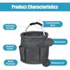 Portable Cleaning Caddy 17L Foldable Cleaning Bucket with Handle Organizer Bag for Towels Cleaning Tools Bathroom Kitchen Home