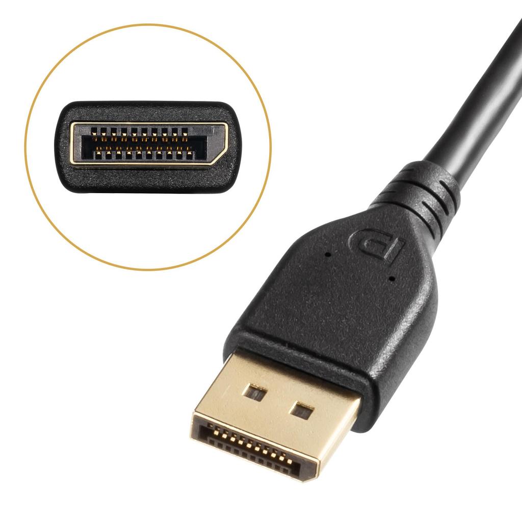 SANWA SUPPLY DisplayPort Ver. 2.1 Cable, 3m (DP40), KC-DP4030