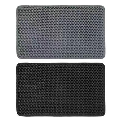 Cats Litter Mat Double Layer Washable Trapping Mat Scatter Control Easy To Clean Fits Under Litter Box, Litter Free F