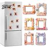 Halloween Party Favors Photo Frame Refrigerator Magnet Ghost Pumpkin Magnetic Picture Holder Holder Wooden Decorative for Holiday Kitchen Display